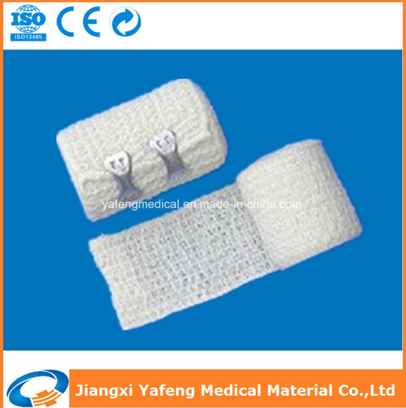 Natural Color Elastic Crepe Bandage with Clips