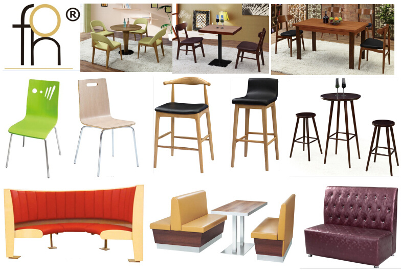 Chinese Factory Commercial Furniture Supplier for Restaurant Cafe Table Chair Booth Seating