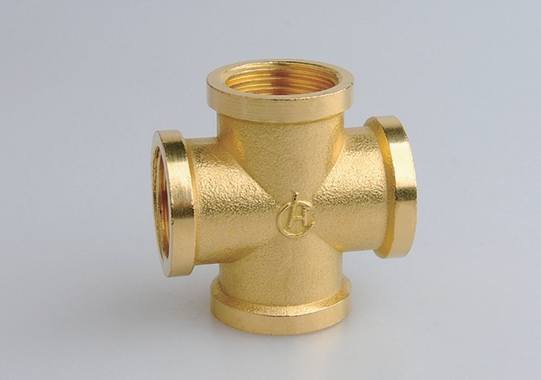 Brass Female Coress Connection, Brass Pipe Fittings