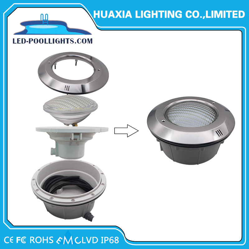 316 Stainless Steel Recessed PAR56 LED Swimming Pool Light