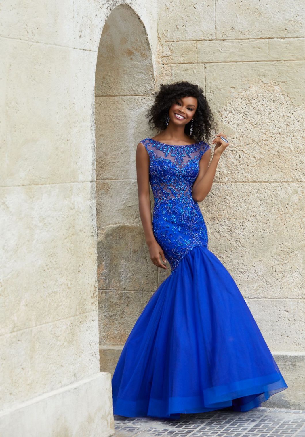 Amelie Rocky 2018 Long Mermaid Royal Blue Prom Dress