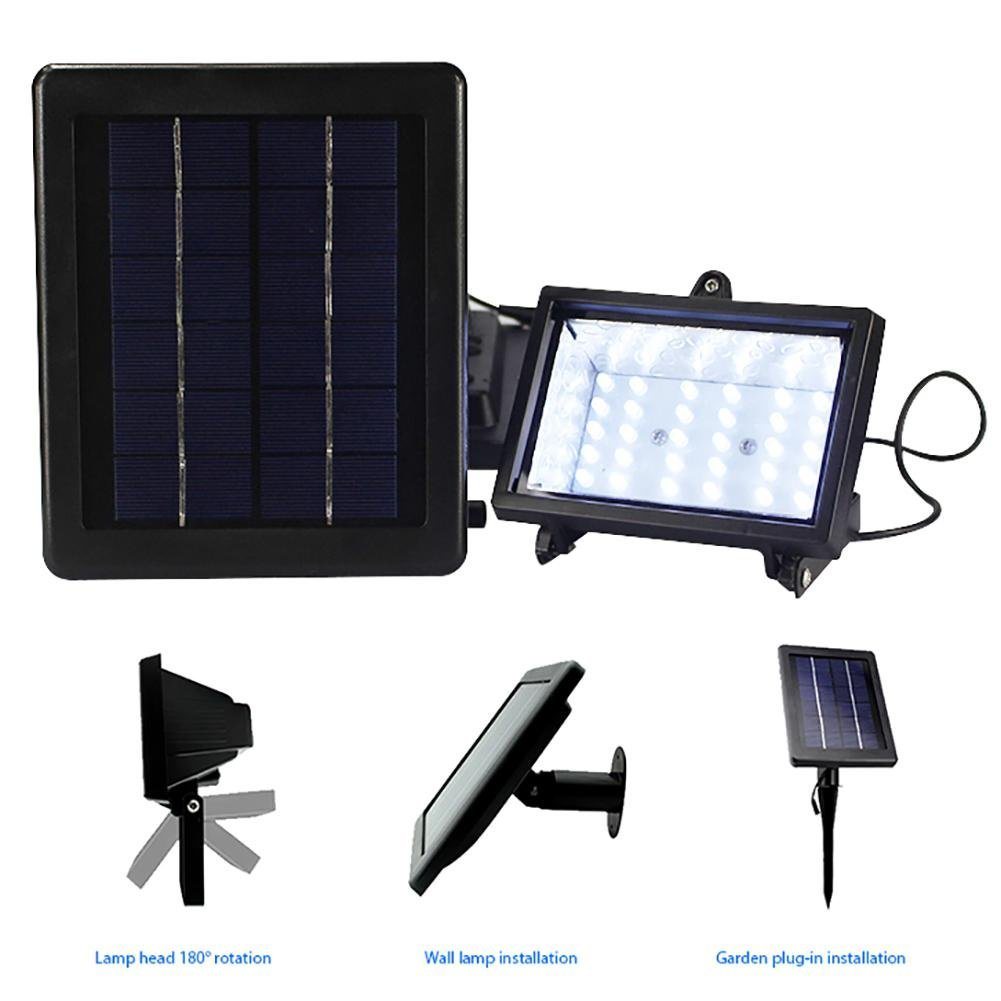 30/45/60 LED Outdoor IP 65 Waterproof Dustproof Solar Landscape Wired Spotlights with 3 Modes of Lighting