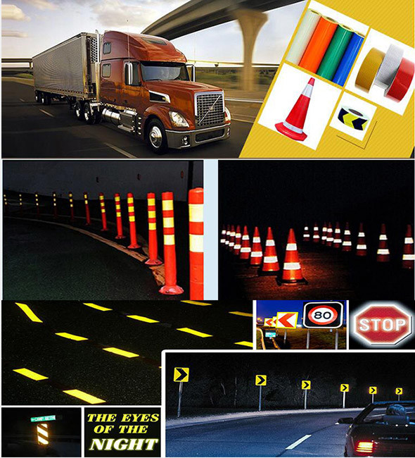 Free Sample Conspicuity Vehicle DOT- C2 PVC Pet 3m Reflective Tape