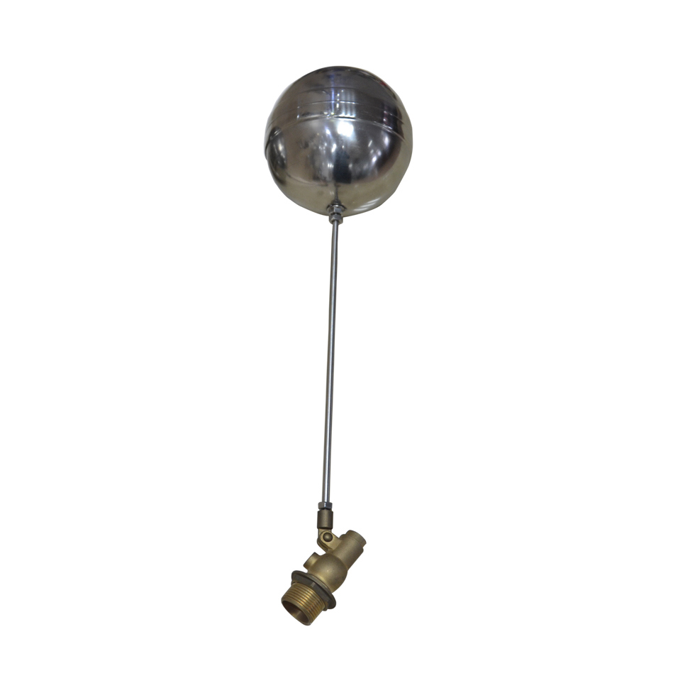 Angle Brass Float Valve with Brass Stem Stainnless Steel Ball
