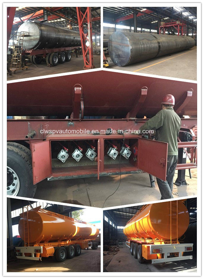 45000 Liters Oil Tanker Trailer BPW Tri-Alxe Fuel Tank Truck Trailer