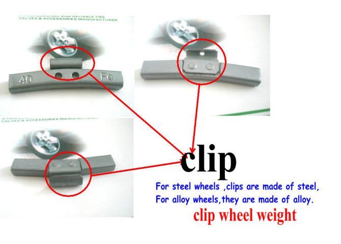 Zinc Clip-on Wheel Balance Weights
