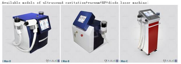 Cavitation+Vacuum with RF+Diode Laser Slimming Equipment