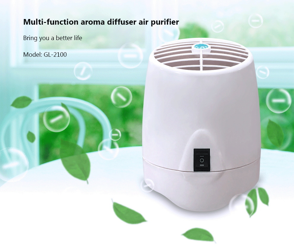 Mini Air Purifier Humidifier Aroma Diffuser Ion Ozone HEPA Filter