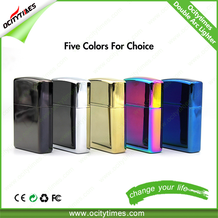 Ocity Times Double Arc Windproof Rechargeable USB Cigarette Lighter