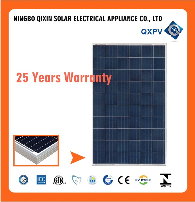 High Efficiency PV Poly 265W 24V Panel Solar