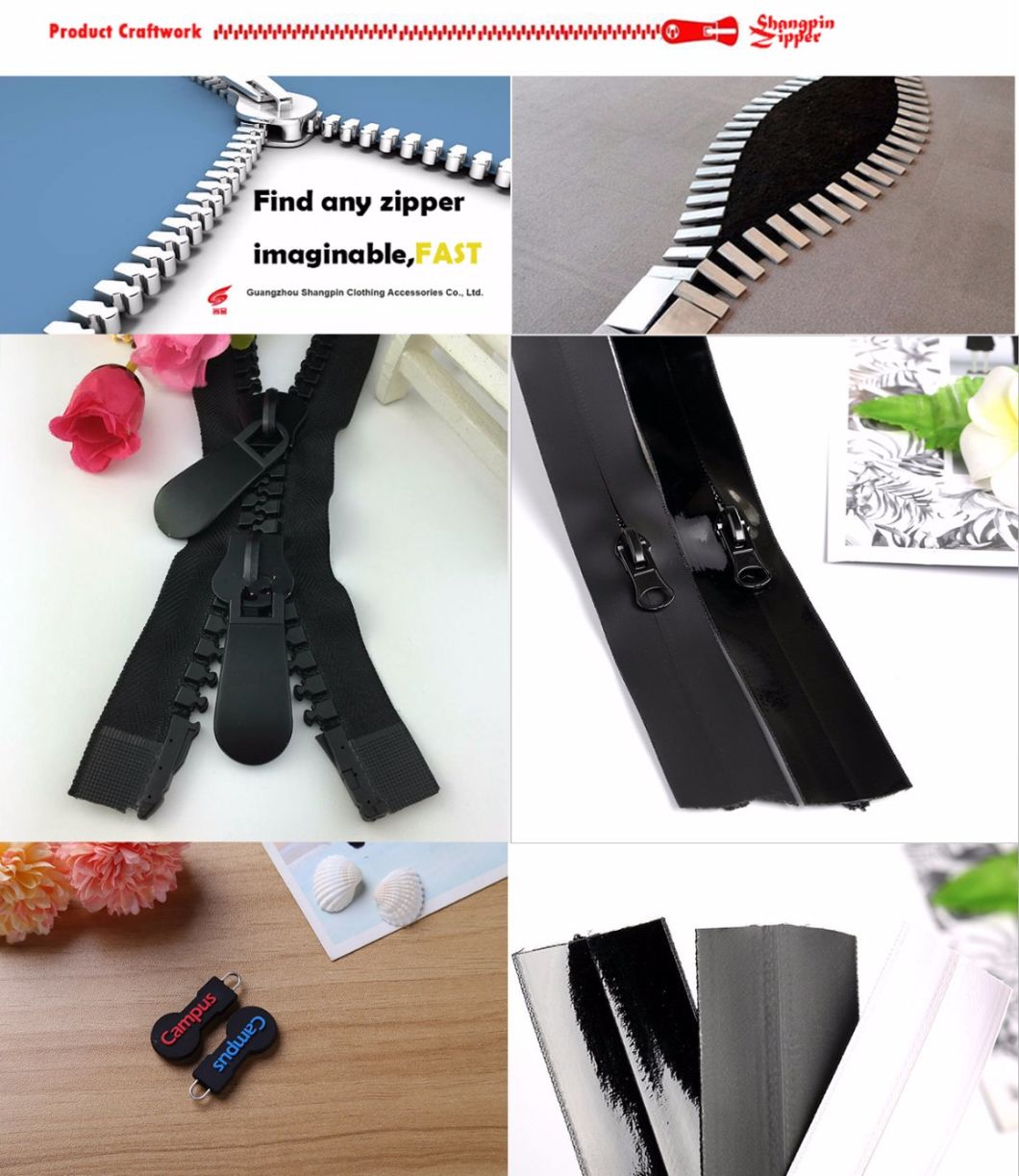 Special Custom Plastic PVC Rubber Clothing Zipper Slider