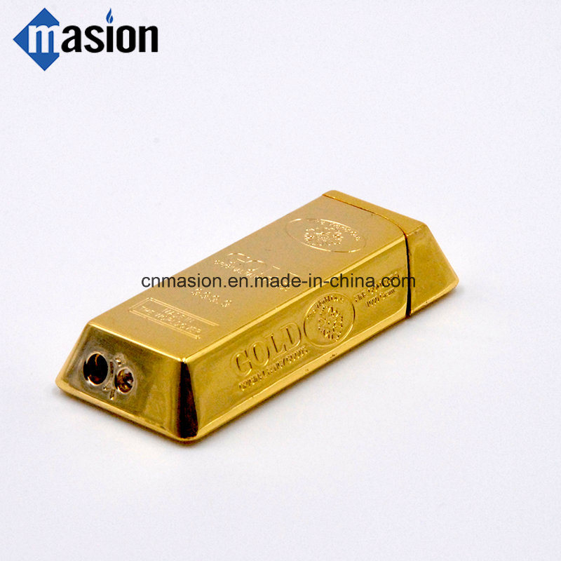 Gold Brick Shape Gas Cigarette Lighter (TL-4)