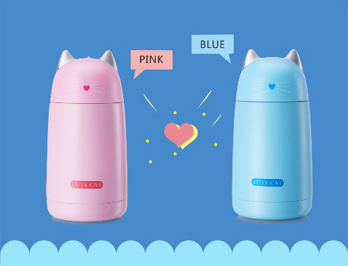 Cute Multicolor Double Wall Insulated Stainless Steel 330ml Vacuum Bottle