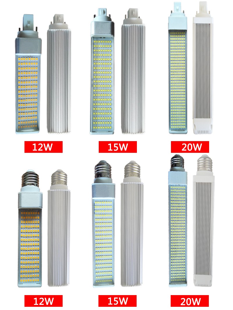 140lm/W 270 Degree Rotatable 12W G24 LED Lamp Perfectly Replacing Osram 26W Energy-Saving Light