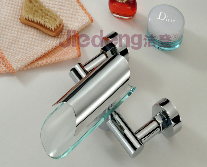 Series Design Brass Waterfall Bathtub Faucet with Glass Disc (B54BS)