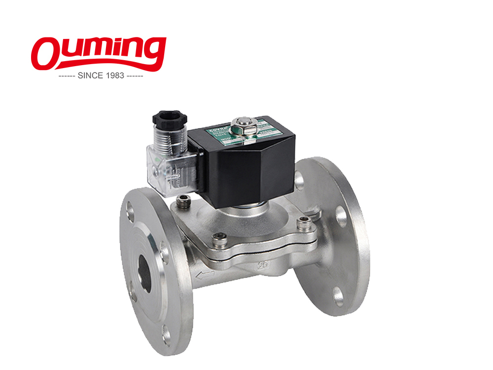 Automatic Gas Stainless Steel Flange Control IP67 Solenoid Valve