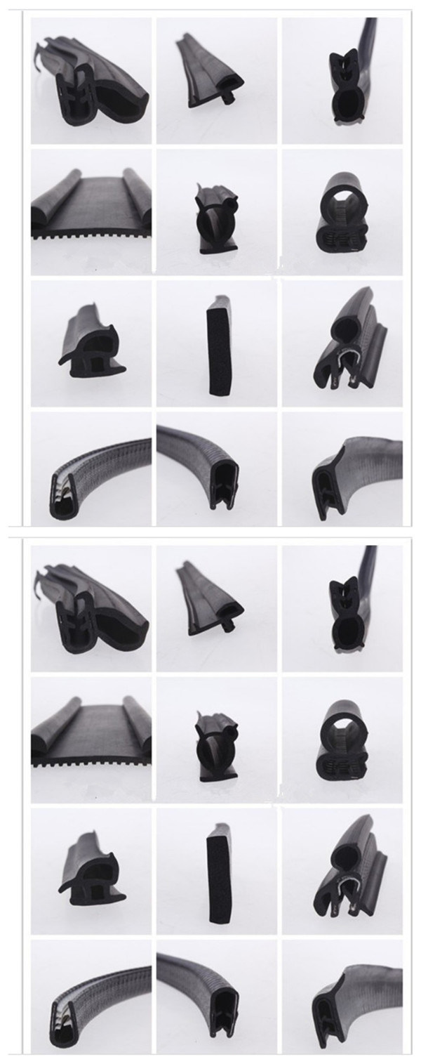 J Type Black Extruded Rubber Door Seal Gasket for Container Truck