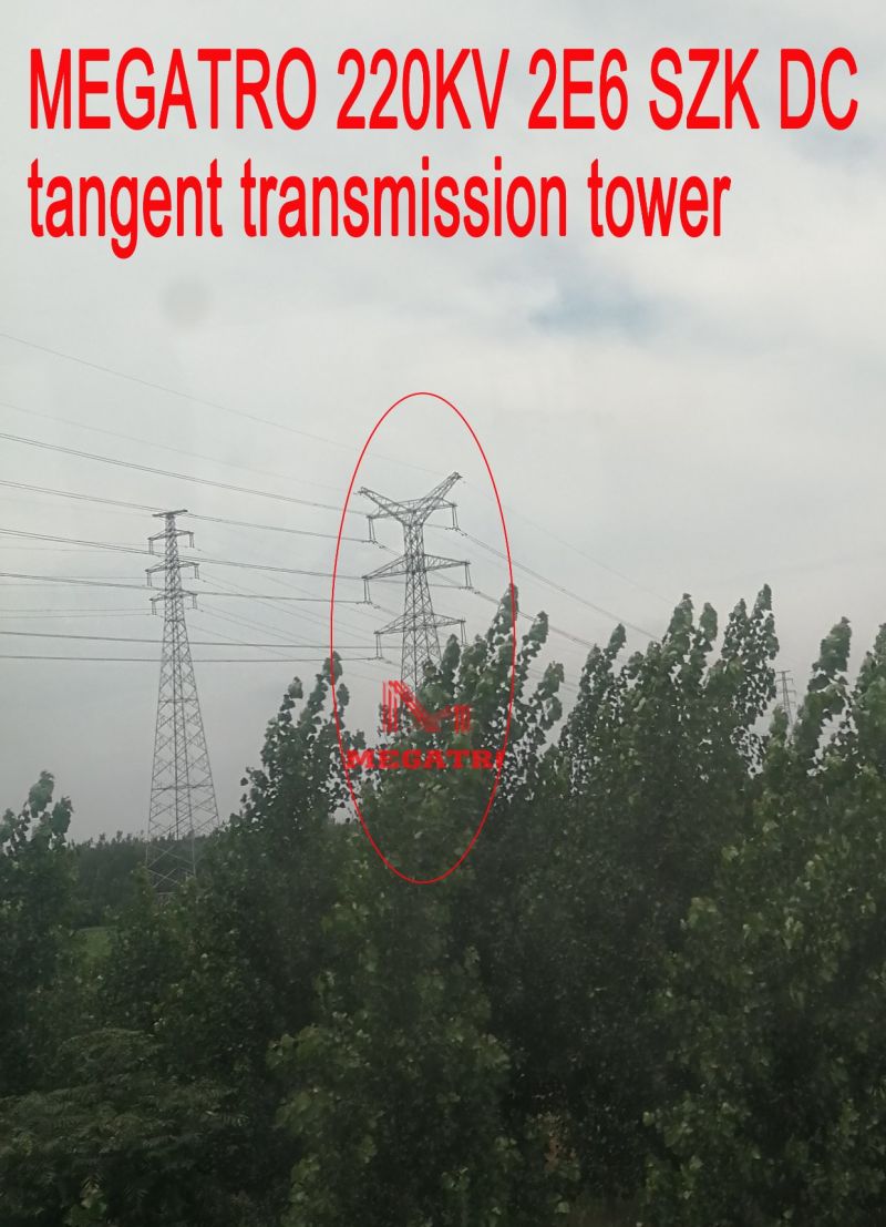 Megatro 220kv 2e6 Szk DC Tangent Transmission Tower