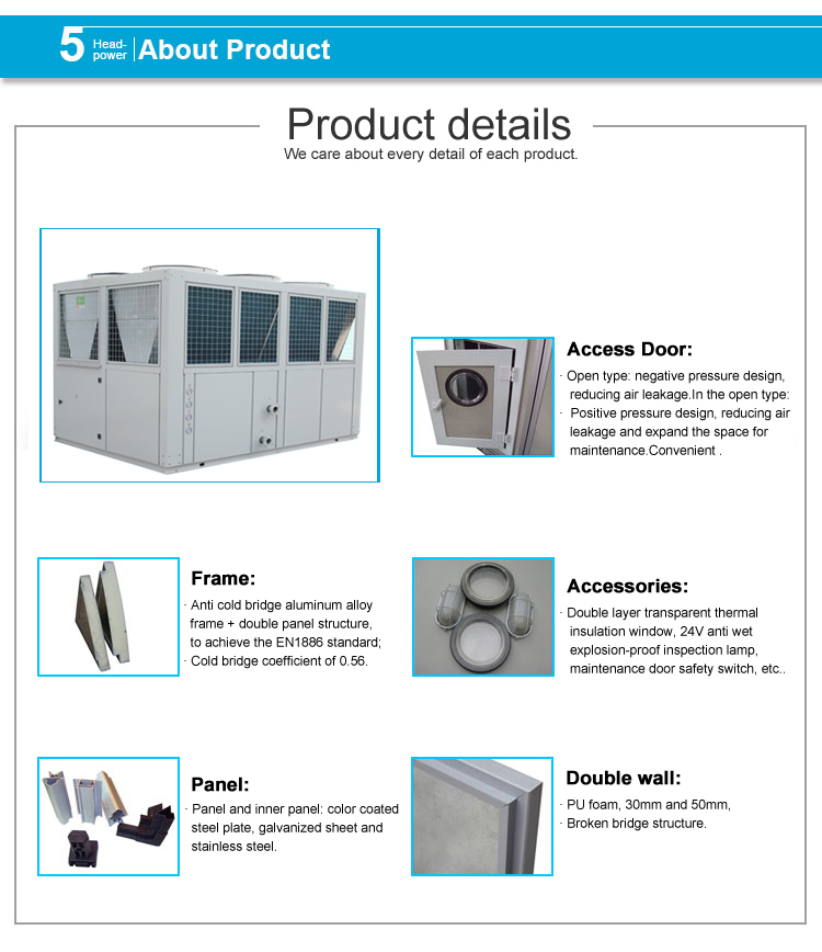 Brand Full Closed Screw Compressor Air Cooled Screw Chiller