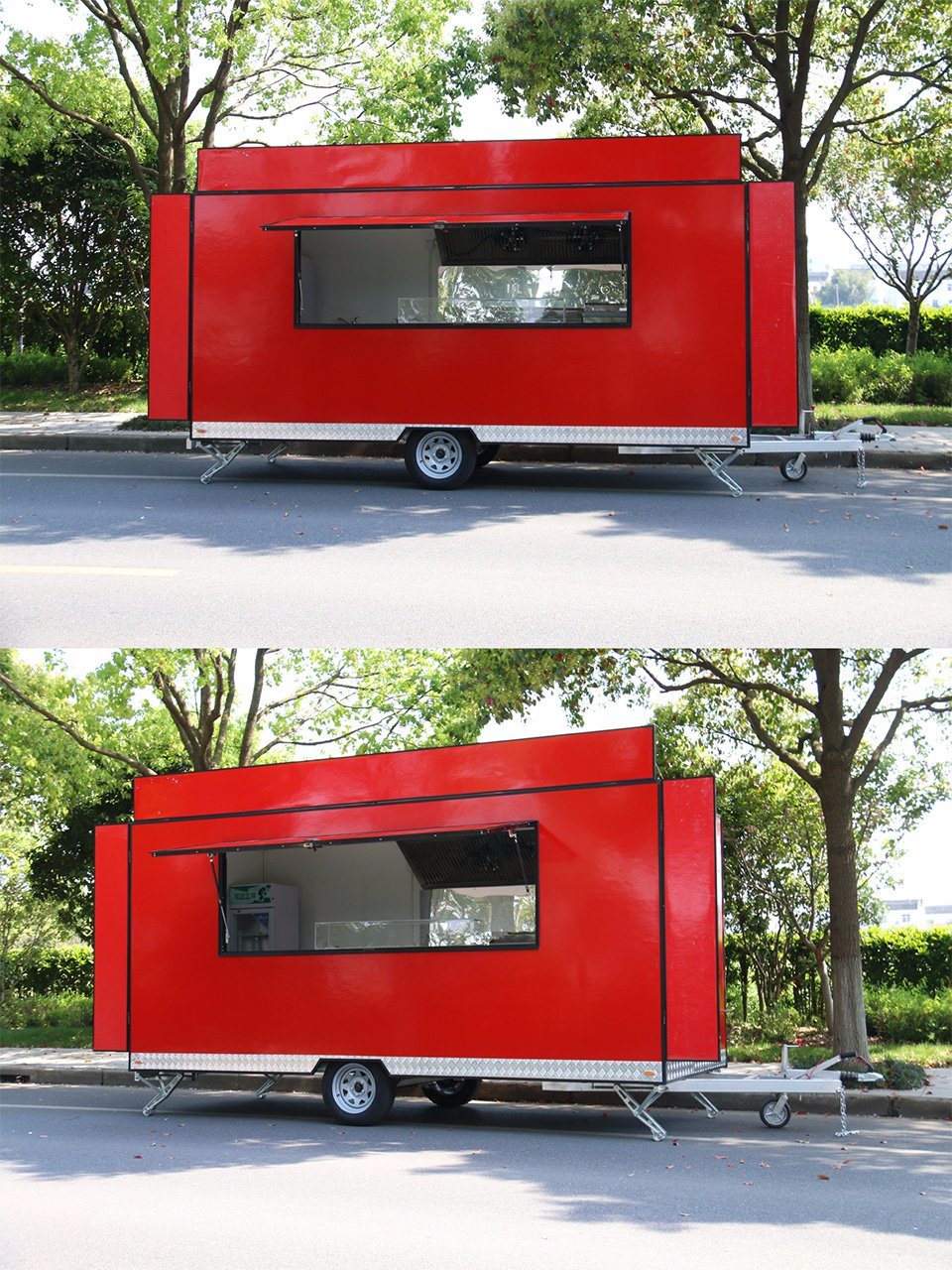 iTrailer FV-55 Mobile Restaurant Fiberglass Food Cart Vending Cars Scooter