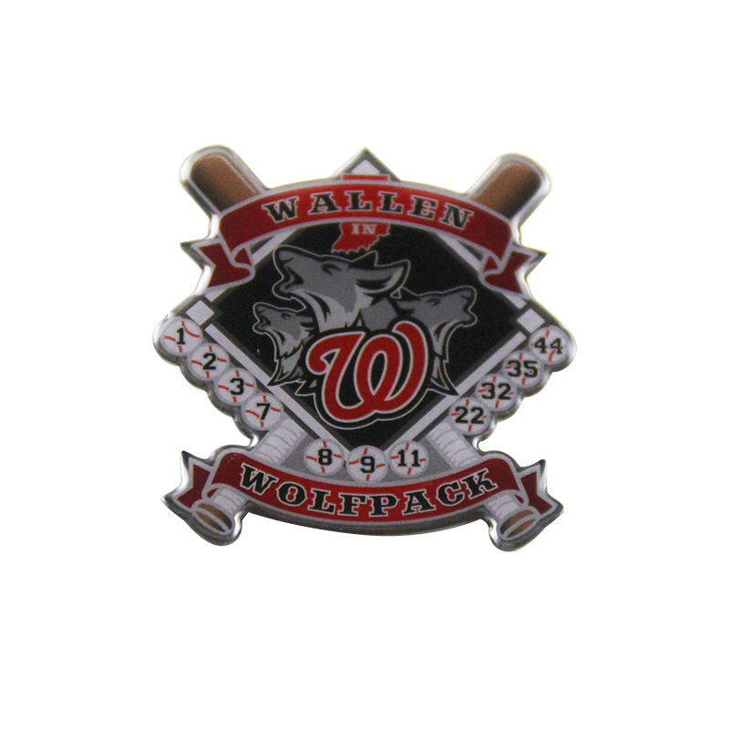 Promotional Gift Custom Made Baseball Lapel Badge Enamel Pin