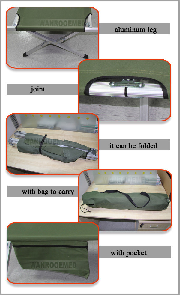 Ea-8A Aluminum Alloy Military Portable Camp Bed with Bag