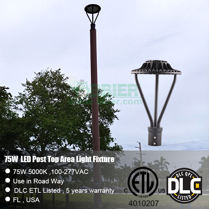 30W 50W 75W 100W Light Post Light Fixture Pole Light Fixtures Commercial Home Lamp Post Outdoor Patio Post Lights