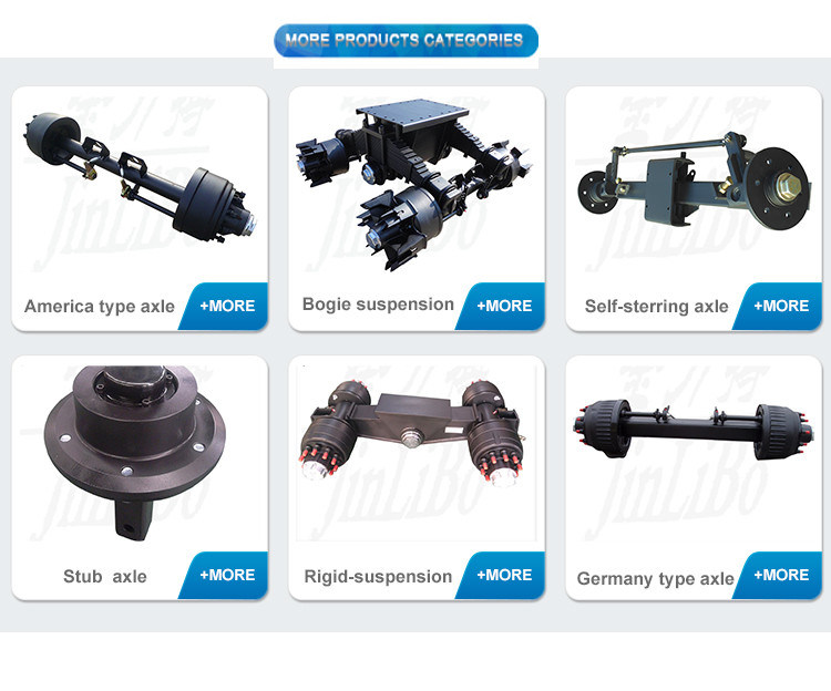 Germany Axle 12t 14t 16t Semi-Trailer Axle