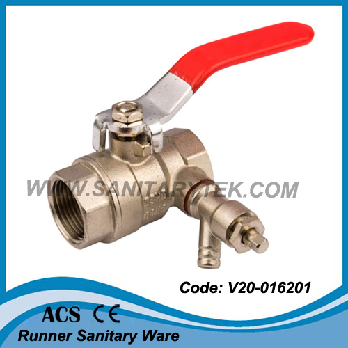 Water Ball Valve with Drain Valve (V20-016202)