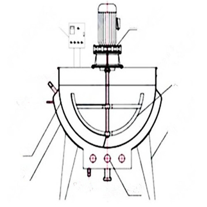 Vertical Double Layer Electric Cooking Mixer