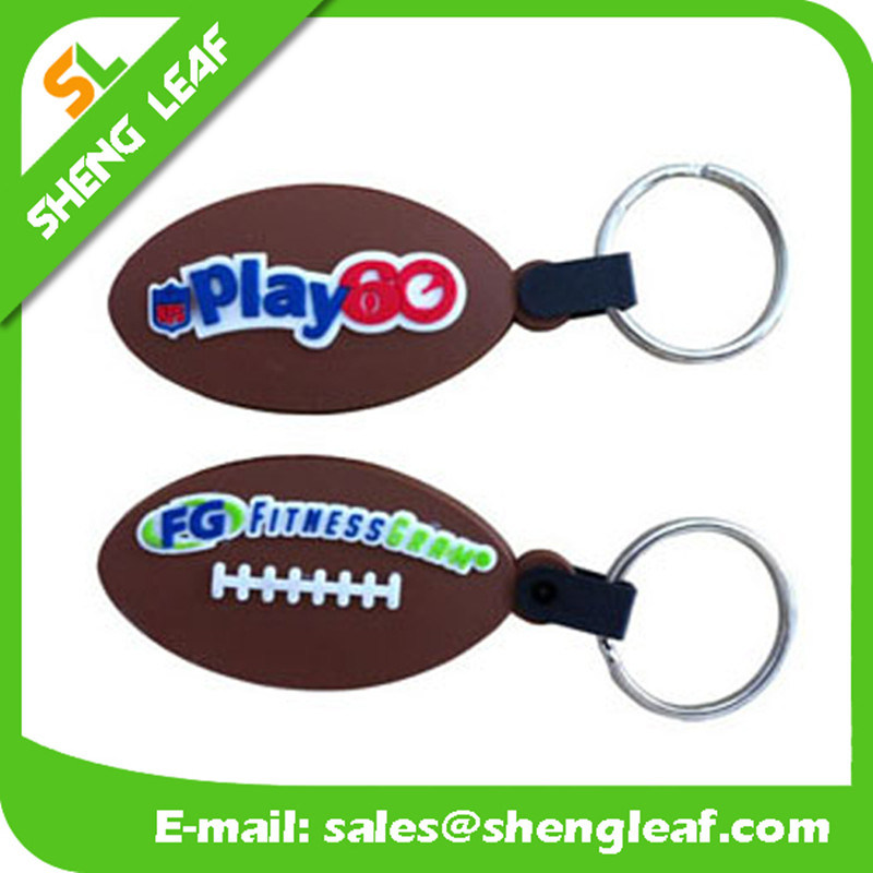 Custom Promotion Gifts Rubber Key Ring Product (SLF-KC008)