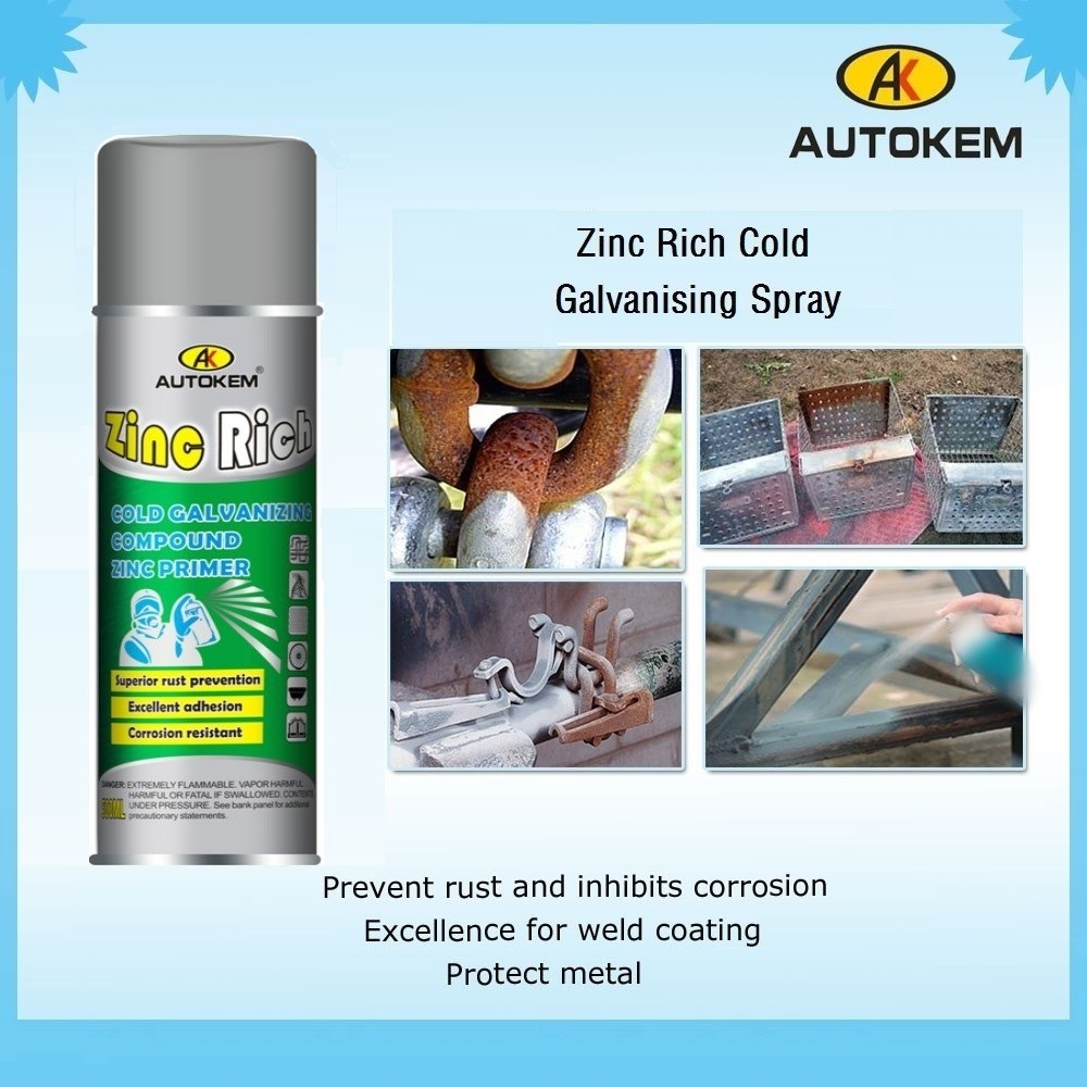 Rust Proof Zinc Spray Paint, Zinc-Rich Galvanising Spray