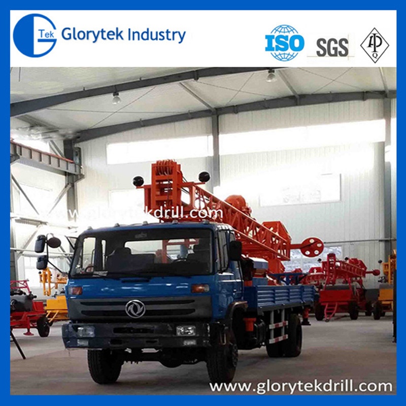 Drilling Depth 300m Truck Mounted Rotary Water Well Drilling Rigs