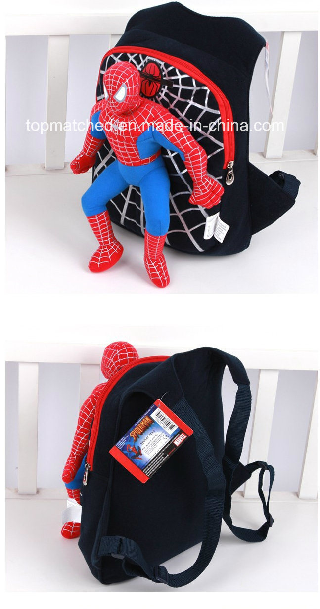 Cute 3D Spiderman School Backpack Boys Kids Children Cartoon School Bag Child Escolar Mochilas