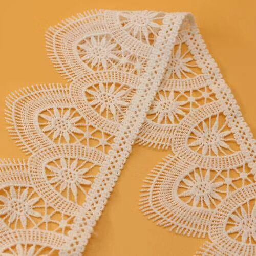 New Design High Quality Embroidery Cotton Lace for Garment