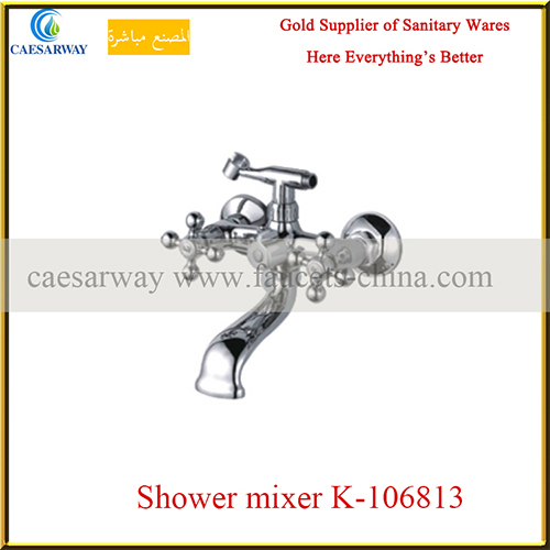 Cross Dual Handle Basin Faucet Tap with Acs Approved for Bathroom