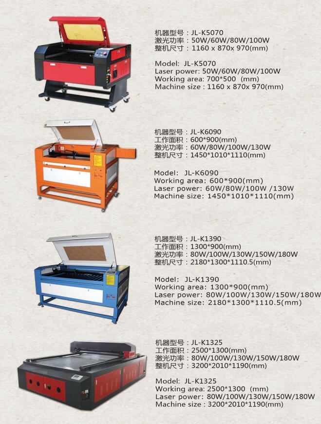 All Types of Non Metals CO2 Laser Engraving Machine