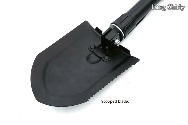 Tri-Folding Shovel Mattock for Garden/Camping (L)