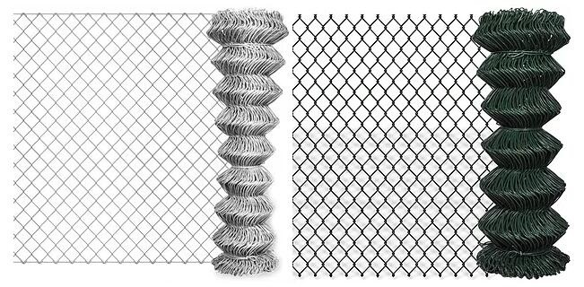 Good Galvanized PVC Coated Security Chain Link Mesh Fence