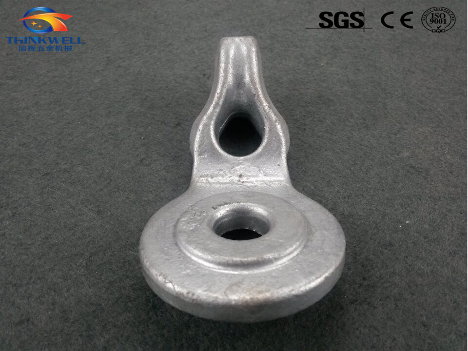 Forged Steel Electric Power Fitting Single Strand Angle Eyelet