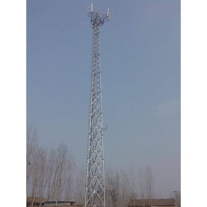 ISO9001 Three Legs Steel Tube Telecom Tower