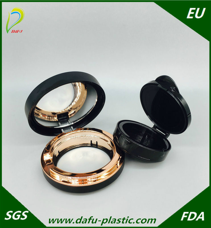 Popular Cosmetics Black Colour Compact Cosmetics Packaging