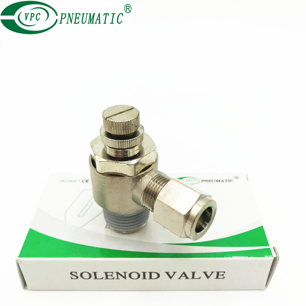 Brass Pneumatic Air Fittings Flow Control Valve