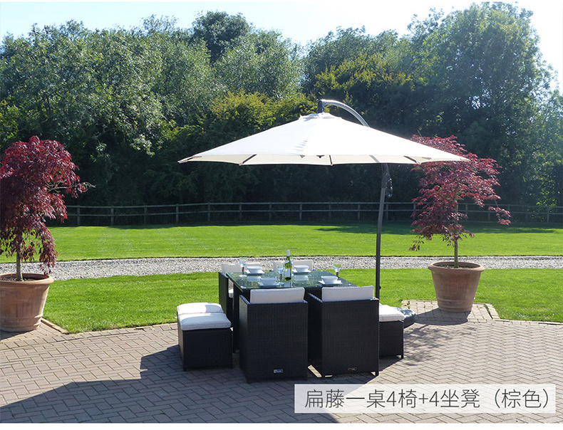 Outdoor Furniture Dining Sets Rattan and Glass