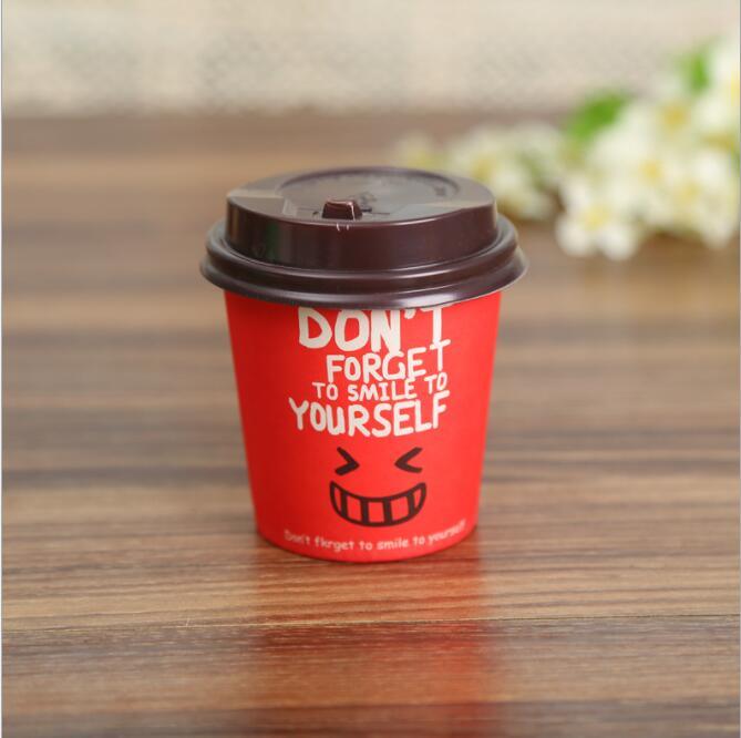 Disposable Custom Printed Ripple Paper Coffee Carton Cups