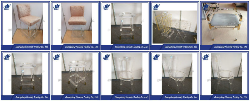 Yrr-01 New Design Acrylic Bar Chair with Cushion