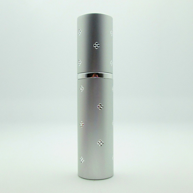 Hot Sales Aluminum Pump Spray Mist Cap Rectangular Perfume Glass Bottle 50ml for Cosmetic