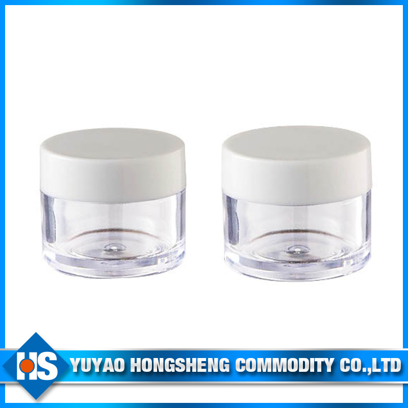 10ml Colored Cosmetic Mini Face Cream Plastic Jar