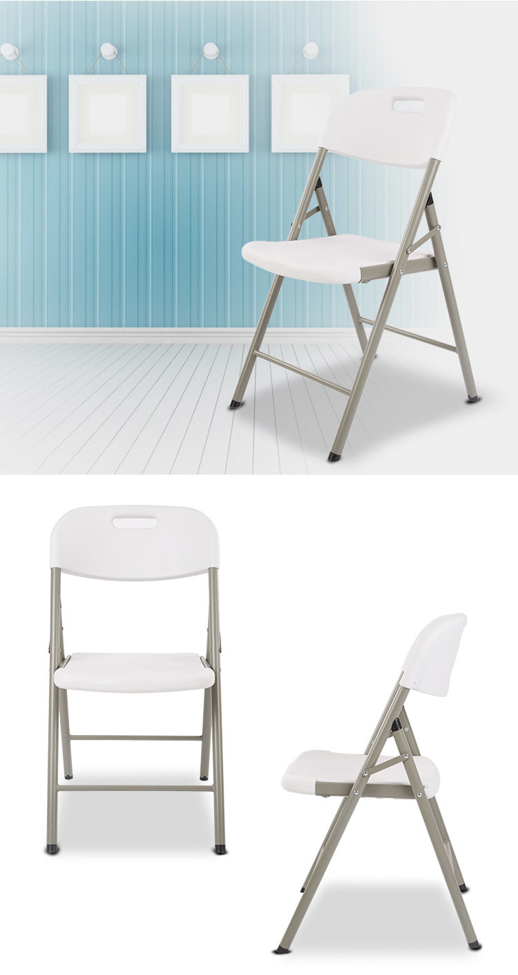 Popualr Plastic Folding Chair Wholesale White