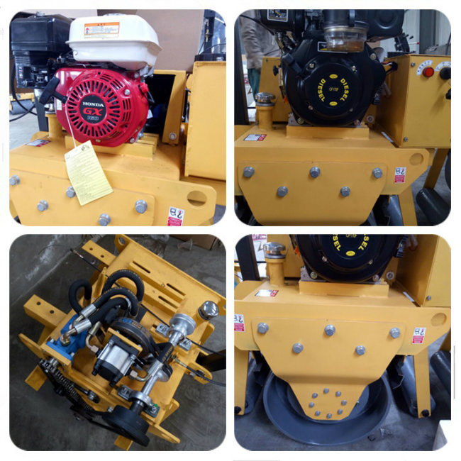 Factory Price Vibratory Double Wheel Steel Hand Asphalt Roller